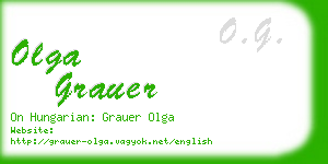 olga grauer business card